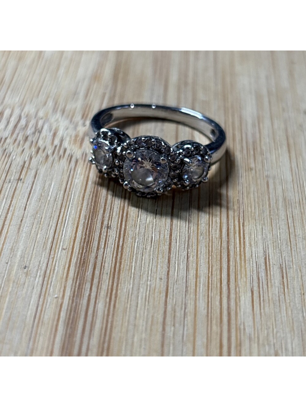 vintage SW sterling silver 925 CZ ring size 8 [COPY]